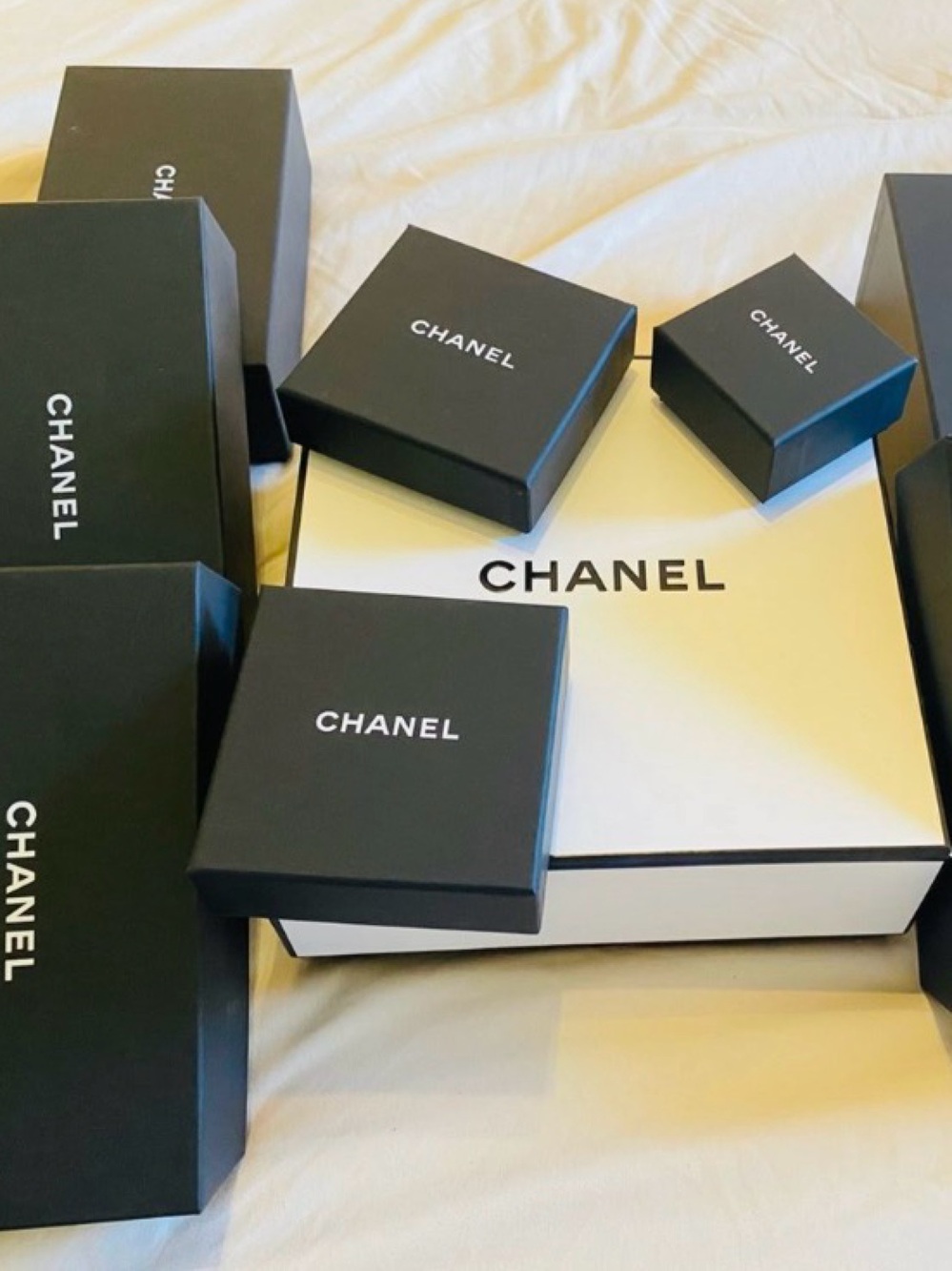 🛍️Chanel Authentic Branded Boxes & Camellias. See listing for pricing.